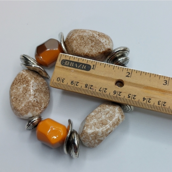 🔴 Boho Hippie Chubky Beads Stretch Bracelet - Picture 4 of 4